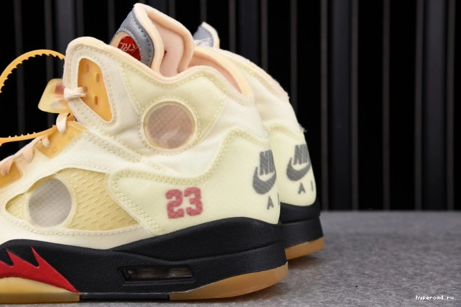 5 Sail OFF-WHITE Retro Jordan DH8565-100 0814